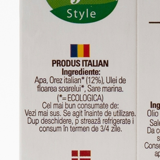 Băutură vegetală eco light din orez 1l