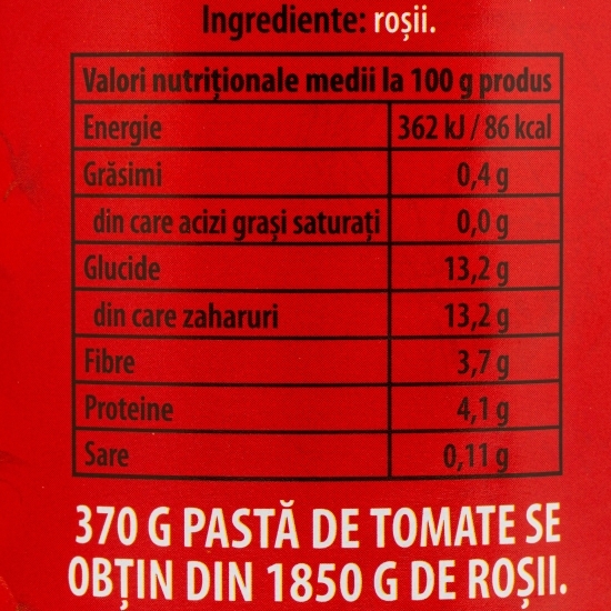 Pastă de tomate 23-25% 370g