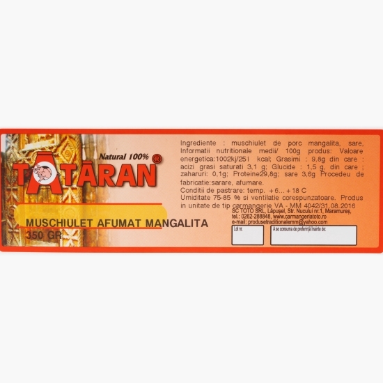 Mușchiuleț afumat Mangaliță 350g