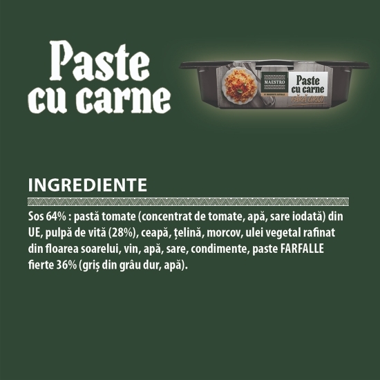 Paste cu carne 400g