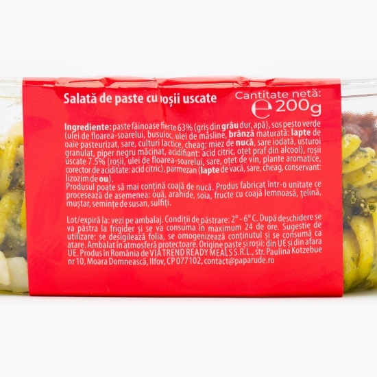 Salată de paste, roșii uscate și grana padano 200g