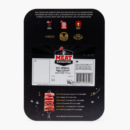 Vită japoneză Wagyu Sukiyaki 100g