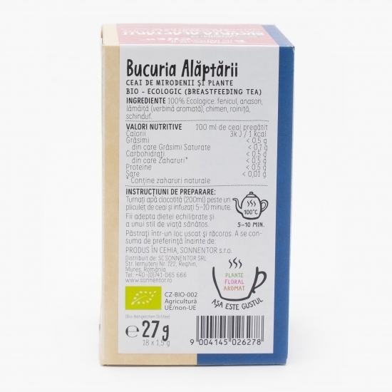 Ceai eco „Îngerașii strengari - Bucuria alăptării” 18 plicuri