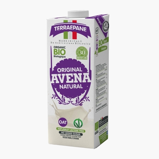 Băutură vegetală eco din ovăz integral (fără zahăr) 1l