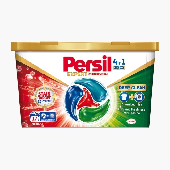 Detergent de rufe capsule 4în1 Discs Expert Stain Removal, 17 spălări