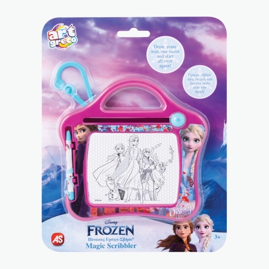 Tablă magnetică de desen Frozen Magic Scribbler Travel +3 ani