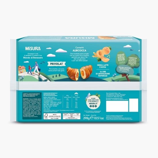 Croissant cu caise fără lactoză 6 bucăți, 298g