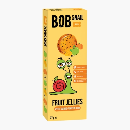 Jeleu natural din mere, mango, dovleac și chia, fără zahăr adăugat 27g