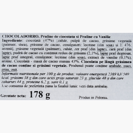 Praline Chocoladoro classic 178g