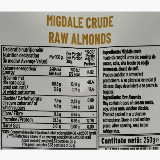 Migdale crude 250g