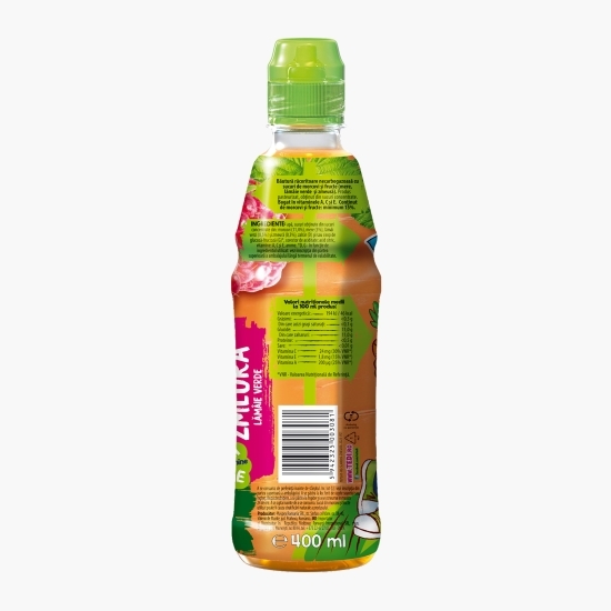 Băutură necarbonatată morcovi, mere, lămâie verde şi zmeură 0.4l