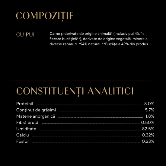 Hrană umedă pentru pisici junioare, 85g, cu pui în sos