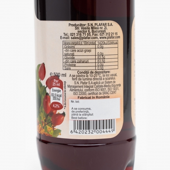 Sirop de măceșe și propolis 0.5l