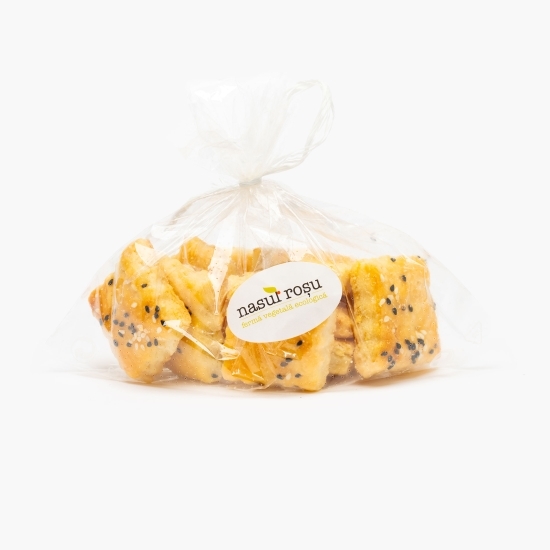 Biscuiți sărați cu brânză, unt și susan 200g