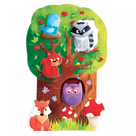 Joc Montessori - Primul meu puzzle: Pădurea, 2-4 ani