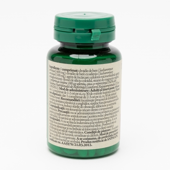 Drojdie + Seleniu organic 60 comprimate