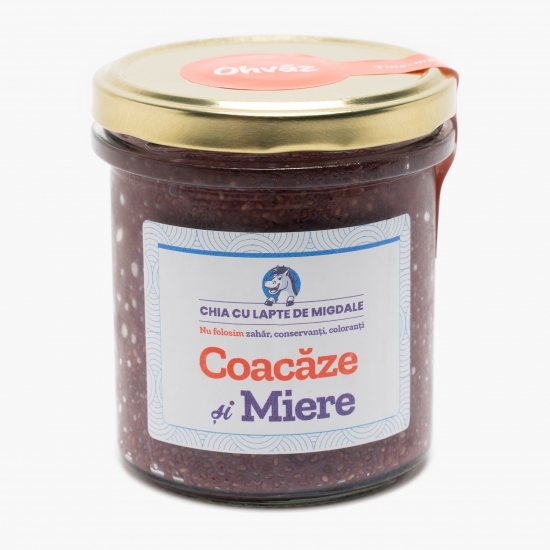 Budincă de chia cu coacăze și miere 300g