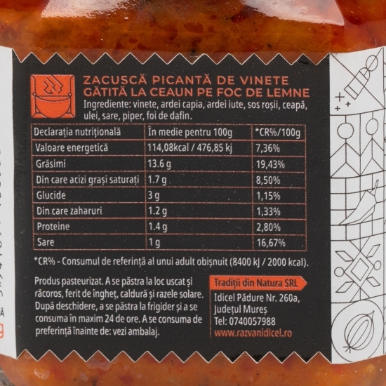 Zacuscă picantă 350g