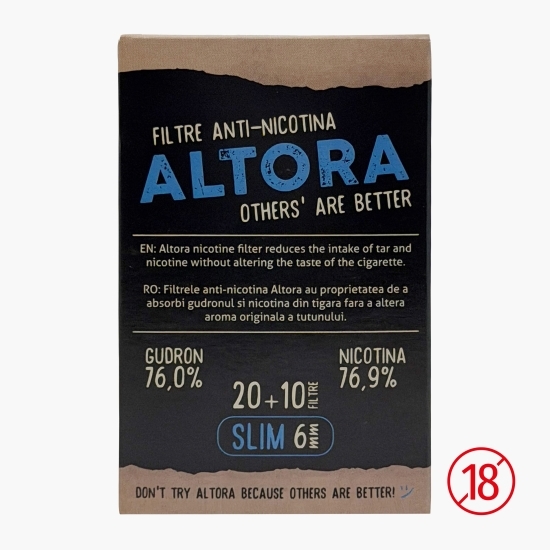 Filtre anti-nicotină slim 6mm, 30 buc.