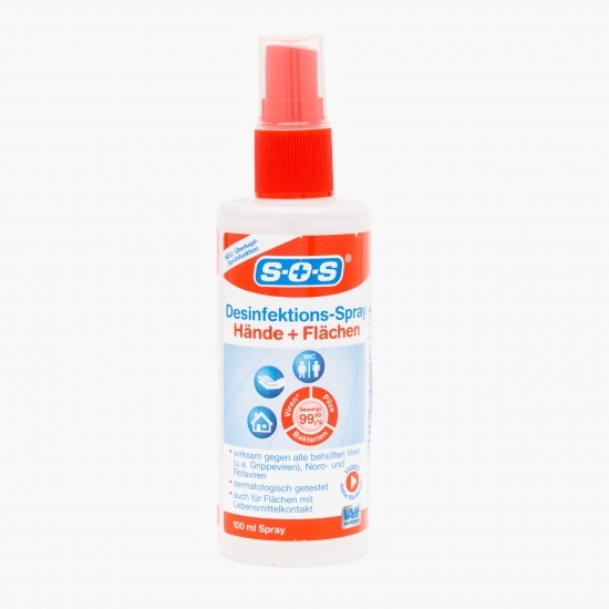Spray dezinfectant pentru mâini și suprafețe 100ml