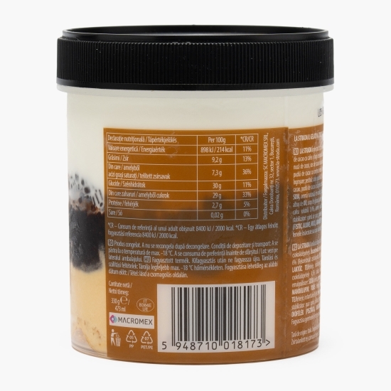 Înghețată cu cafea, vanilie și biscuiți amaretto A Strati 473ml