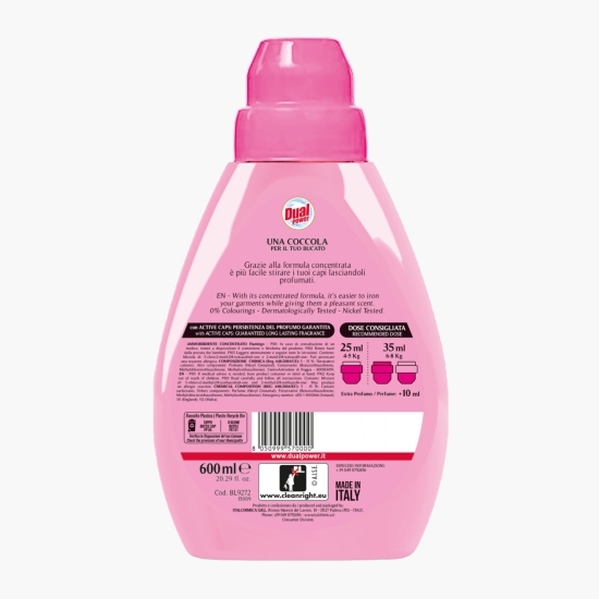 Balsam haine ultra concentrat Dual Power Flamingo, 24 spălări, 600ml