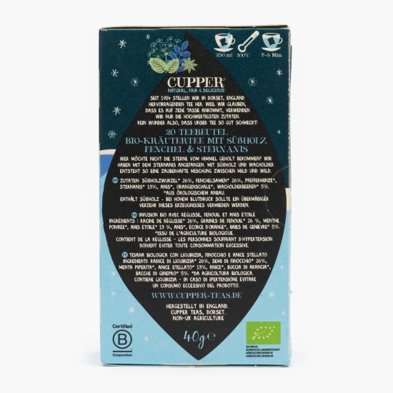 Ceai eco Winter lemn dulce și anason, 20 plicuri