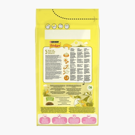 Hrană uscată pentru pisici junior, cu pui, curcan, lapte și legume, 1.5kg
