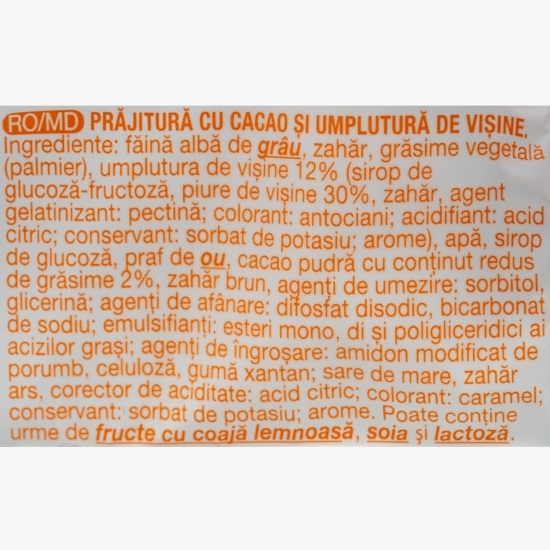 Prăjitura casei cu cacao și gem de vișine 350g