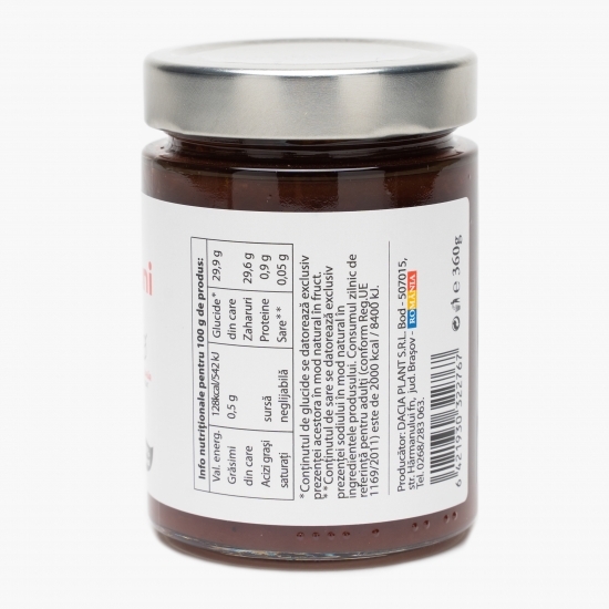 Dulceață de căpșuni fără zahăr adăugat 360g