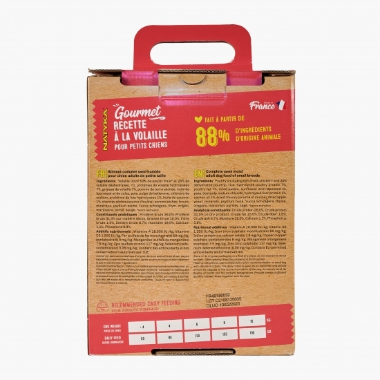 Hrană semiumedă pentru câini talie mică 3kg