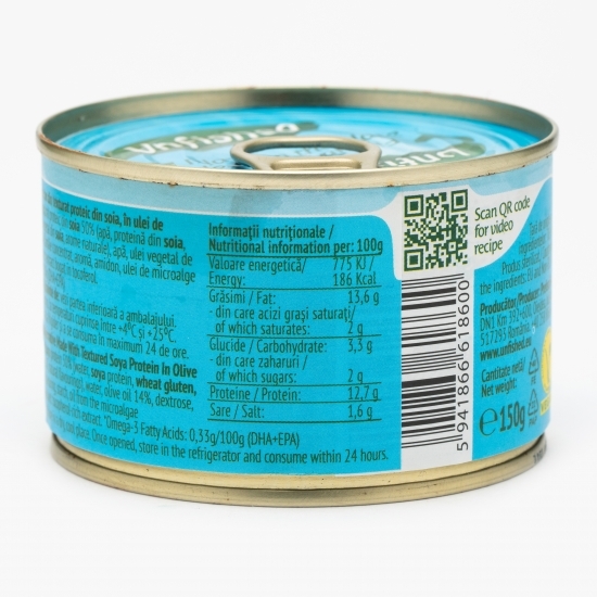 Alternativă vegetală la ton cu ulei de măsline 150g