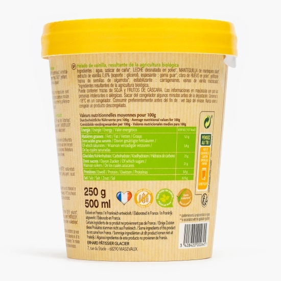 Înghețată eco cu aromă de vanilie 500ml