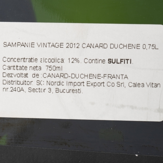 Șampanie Vintage 2012, 12%, 0.75l