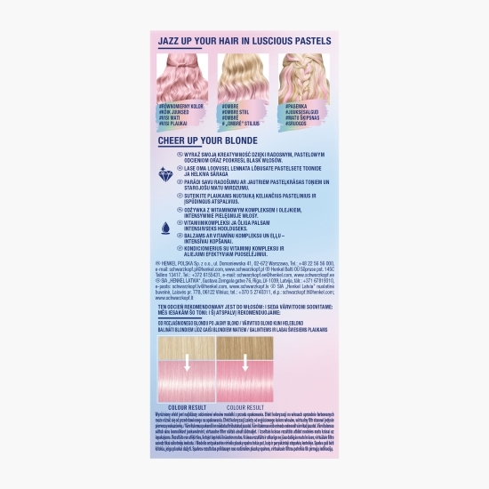 Vopsea de păr semi-permanentă Ultra Brights P123 Rose gold 65ml