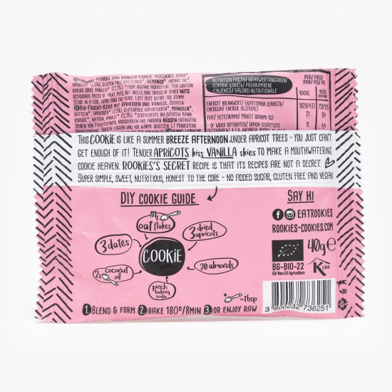 Biscuit eco cu caise și vanilie 40g