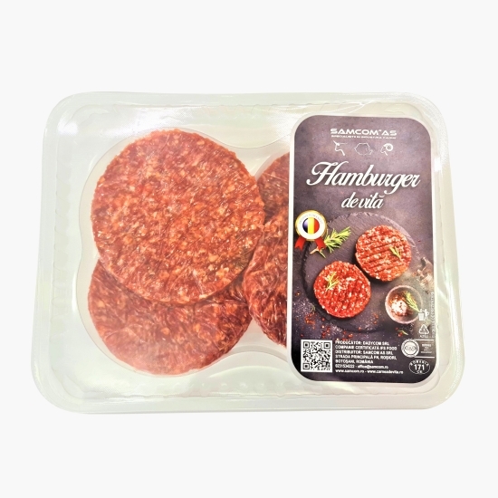 Hamburger de vită condimentat 4x100g