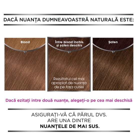 Vopsea de păr permanentă fără amoniac 7.0 Blond închis 112ml