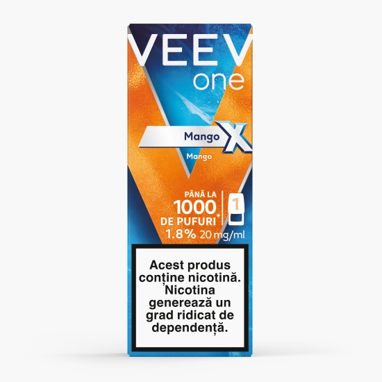 Capsulă pentru țigară electronică Mango X 1.8%, 20mg/ml nicotină, 1000 puffs