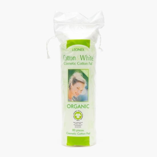 Dischete demachiante din bumbac organic 80 buc