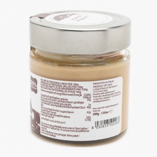 Cremă albă cu alune de pădure din Piemonte 200g