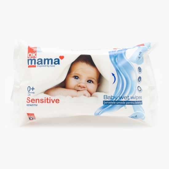 Șervețele umede pentru bebeluși 64 buc