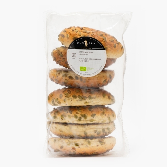 Chiflă Hot Dog cu semințe de dovleac precoaptă, eco 7x80g 