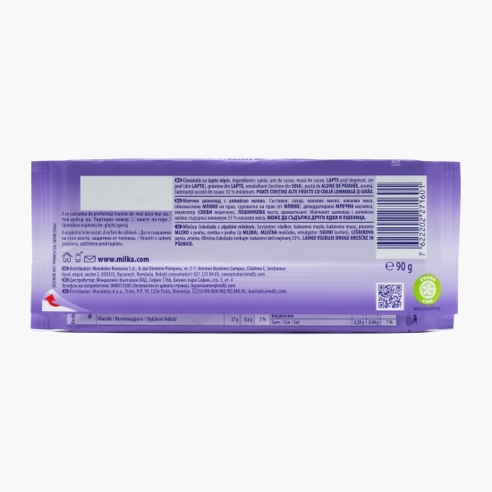 Ciocolată cu lapte 90g