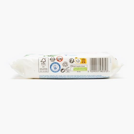 Șervețele umede bebeluși 99% Pure Water 48 buc, 0% plastic