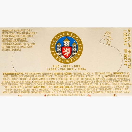 Bere blondă sticlă 4x0.33l