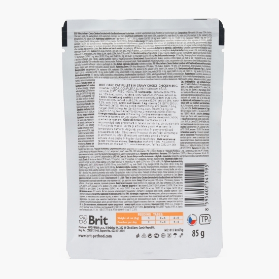 Hrană umedă pentru pisici adulte Choice Chicken, 85g