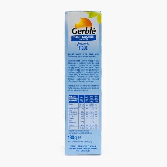 Biscuiți cu umplutură de smochine, fără zahăr, 180g