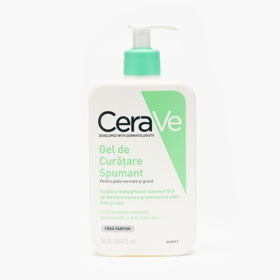 Gel de curățare spumant pentru piele normal-grasă 473ml