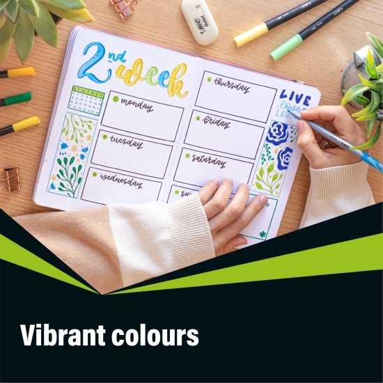 Set 4 linere Intensity Medium (albastru, negru, roșu, verde)